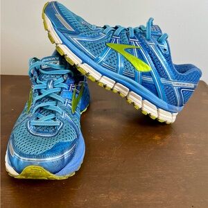 Brooks Adrenaline GTS 17 Blue Green Running Shoes Women’s 9.5 Medium B 1202311